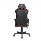 SCAUN GAMING GEMBIRD, ergonomic, reglabil inaltime, rotatie 360 gr, black & red, brate ajustabile, greutate max. 136kg, perna tetiera, perna lombara, dimensiuni 52*80*125~133.5cm 
