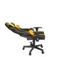 SCAUN GAMING GEMBIRD, ergonomic, reglabil inaltime, rotatie 360 gr, black & yellow, brate ajustabile, greutate max. 136kg, perna tetiera, perna lombara, dimensiuni 52*80*125~133.5cm 