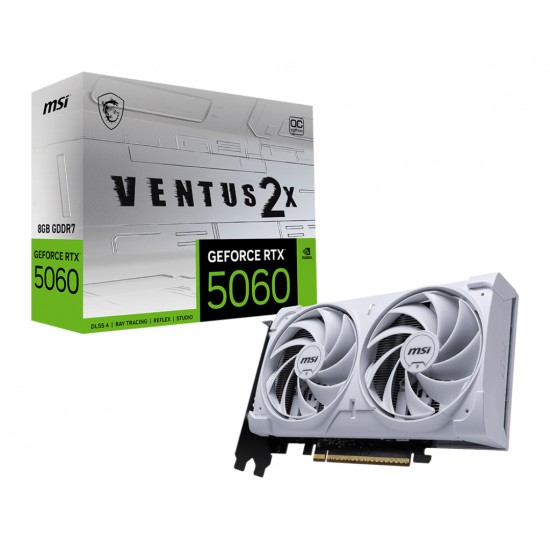 MSI GeForce 5060 8G VENTUS 2X OC WHITE, GDDR7, 128-bit, Alb 