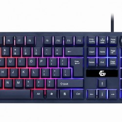 KIT 4-in-1 GEMBIRD, gaming, cu fir, tastatura 104 taste + mouse 2400dpi 6 butoane + casti cu mic 2x3.5