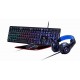 KIT 4-in-1 GEMBIRD, gaming, cu fir, tastatura 104 taste + mouse 2400dpi 6 butoane + casti cu mic 2x3.5