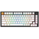 Glorious Tastatura mecanica GMMK PRO 75% Pre-built, USB-C, Fox Linear Switch, Layout US, Negru/Alb 