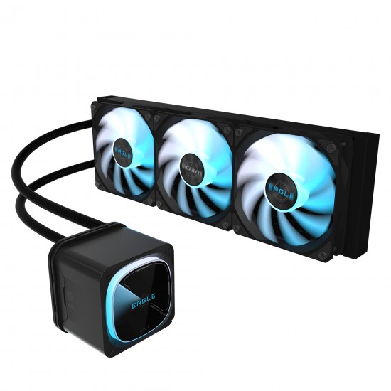 Cooler Lichid GIGABYTE EAGLE 360, Racire cu lichid, AIO 360mm, RGB, Intel/ AMD, Negru 