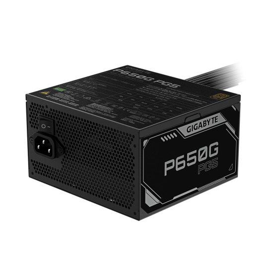 Sursa GIGABYTE GP-P650G PG5, 650W, 80 PLUS Gold, ATX 3.1, PCIe Gen 5.1, Negru 