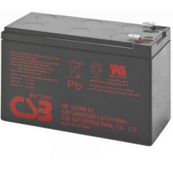 Baterie UPS CSB HR1234WF2, 12V 9Ah, 150.9 x 64.8 x 94.3 mm, Borne F2, Durata medie 3-5 ani, VRLA 