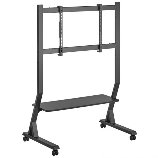 Stand TV mobil pe roti, universal, raft inlcus, 45 - 90 inch, Techly 
