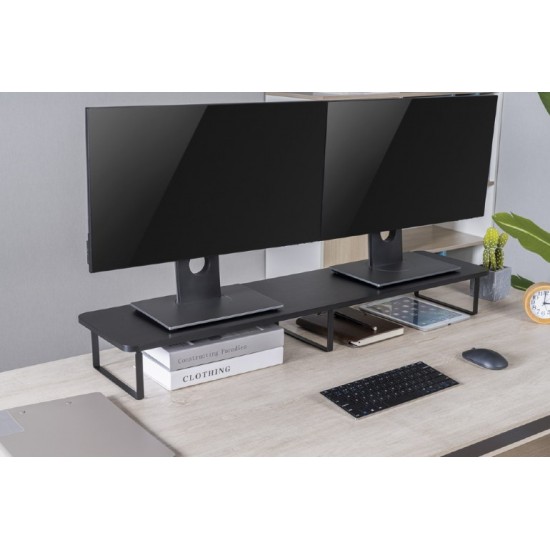 MASA Gembird, pt 2 TV/monitor, max 20 Kg, dimensiune, 1000x260x122mm, rectangular, black, MASA Gembird, pt 2 TV/monitor, max 20 Kg, dimensiune, 1000x260x122mm, rectangular, black,