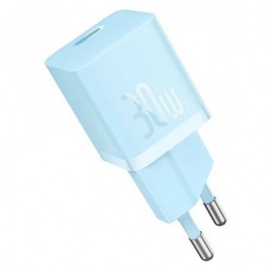 INCARCATOR retea Baseus GaN5 Pro, Quick Charge 30W, 1 x USB Type-C, include cablu USB Type-C la USB Type-C 100W 1m, albastru INCARCATOR retea Baseus GaN5 Pro, Quick Charge 30W, 1 x USB Type-C, include cablu USB Type-C la USB Type-C 100W 1m, albastru