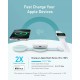 Stand cu incarcare wireless 3 in 1 Anker, MagGo 3-in-1, 15W, portabil, pliabil, fast charge, pentru iPhone seriile 12-16, Apple Watch, AirPods, 1 x USB-C incarcare, verde, 