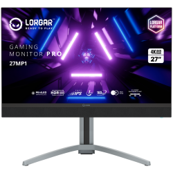 LORGAR 27MP1, UHD MiniLED Gaming Monitor Pro, 27 (3840*2160) fast IPS flat monitor, black/milky grey 