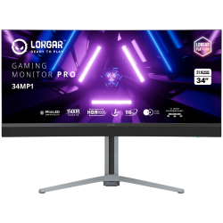 LORGAR 34MP1, UWQHD MiniLED Gaming Monitor Pro, 34 (3440*1440) VA curve monitor, black/milky grey 