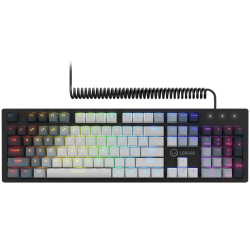 LORGAR Azar 514, Wired mechanical gaming keyboard, RGB backlight, keys number: 104, 50M clicks, linear dream switches, spring cable up to 3.4m, EN layout 