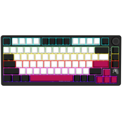 LORGAR KBP7075W, Wireless 75% Mechanical Gaming Keyboard Pro, Black/red, EN layout 