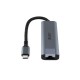 Hub Lindy USB3.2 Gigabit Ethernet, gri Hub Lindy USB3.2 Gigabit Ethernet, gri