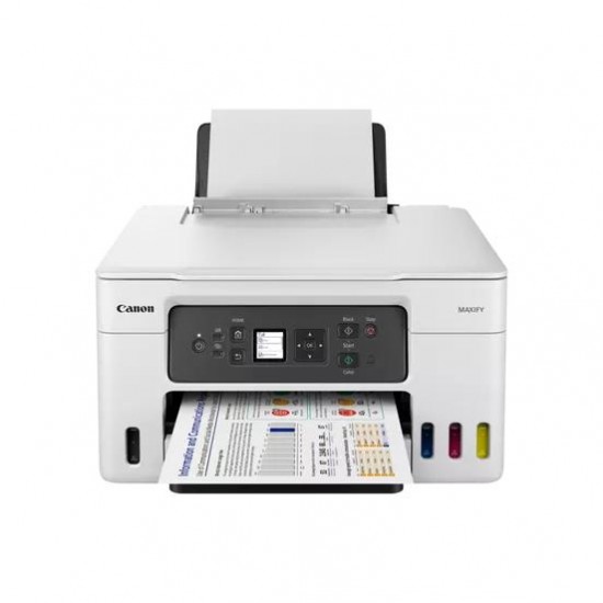 Multifunctional Inkjet CISS Color Canon GX3040, A4, Functii: Impr.|Scan.|Cop.|Cloud, Viteza de Printare Monocrom: 18ipm, Viteza de printare color: 13ipm, Conectivitate:USB|WIFI, Duplex:Da, ADF:Nu(incl.TV 11lei) 
