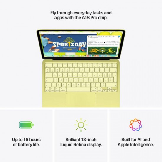 13 MacBook Neo 13 with Liquid Retina, Apple A18 Pro chip (6-core CPU), 8GB, 256GB SSD, Apple A18 Pro 5-core GPU, macOS, Citrus, INT keyboard, 2026 13 MacBook Neo 13 with Liquid Retina, Apple A18 Pro chip (6-core CPU), 8GB, 256GB SSD, Apple A18 Pro 5-core GPU, macOS, Citrus, INT keyboard, 2026
