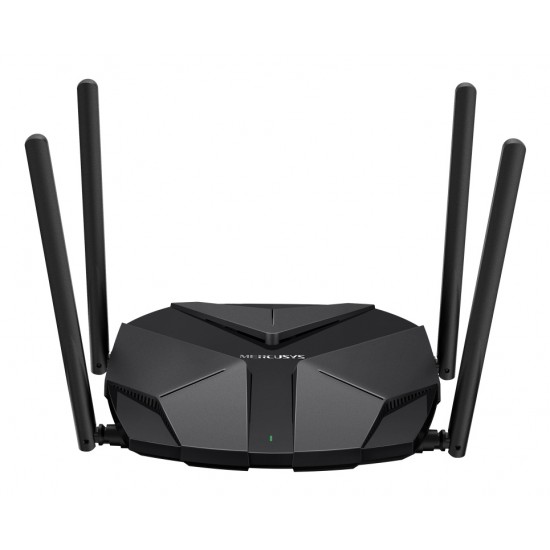 ROUTER MERCUSYS, AX3000, 1× 2.5 Gbps WAN port, 1× 2.5 Gbps LAN port si 3× GE LAN, dual band 2.4 / 5 Ghz, 4 x antene externe, 