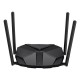 ROUTER MERCUSYS, AX3000, 1× 2.5 Gbps WAN port, 1× 2.5 Gbps LAN port si 3× GE LAN, dual band 2.4 / 5 Ghz, 4 x antene externe, 