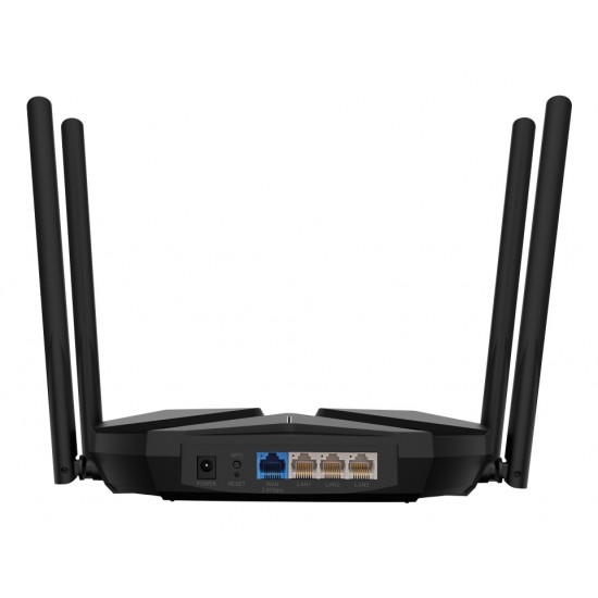 ROUTER MERCUSYS, AX3000, 1× 2.5 Gbps WAN port, 1× 2.5 Gbps LAN port si 3× GE LAN, dual band 2.4 / 5 Ghz, 4 x antene externe, 