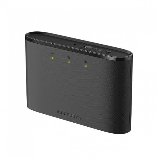 ROUTER Mercusys wireless. portabil, 4G Mobile Wi-Fi, 150Mbps, Internal LTE Modem, SIM card slot, rechargeable battery 