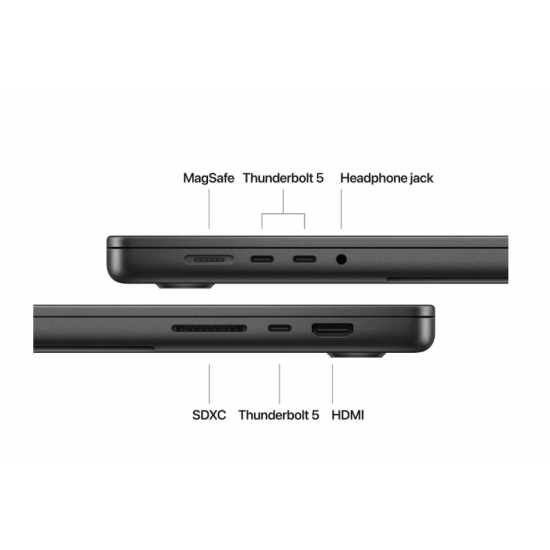 16.2 MacBook Pro 16 Liquid Retina XDR, Apple M4 Pro chip (14-core CPU), 48GB, 512GB SSD, Apple M4 Pro 20-core GPU, macOS, Space Black, INT keyboard, 2024 