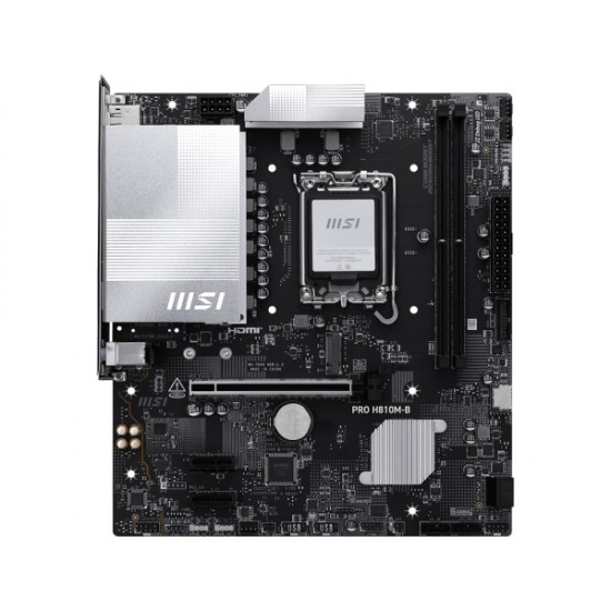 Placa de baza MSI PRO H810M-B, LGA1851, DDR5, mATX, Negru 