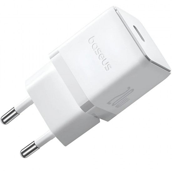 INCARCATOR retea Baseus Palm, Quick Charge 20W, 1 x USB Type-C 5V/3.0A, include cablu USB Type-C la USB Type-C 1m, alb INCARCATOR retea Baseus Palm, Quick Charge 20W, 1 x USB Type-C 5V/3.0A, include cablu USB Type-C la USB Type-C 1m, alb