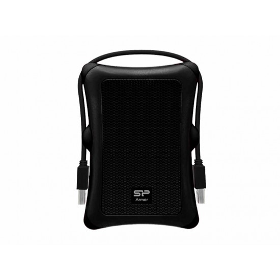 HDD extern portabil Silicon Power Armor A30 2TBPHD Anti-shock, Black, MIL-STD 810F 