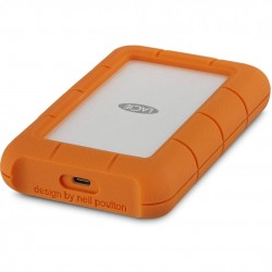 HDD extern LACIE 1 TB, Rugged, 2.5 inch, USB 3.0, portocaliu/ argintiu, 