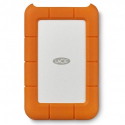 HDD extern LACIE 2 TB, Rugged, 2.5 inch, USB 3.0, portocaliu/ argintiu, 