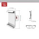 SUPORT de perete BARKAN, pt 1 TV/monitor plat, diag. max 7 inch, rotatie, max tablete, 
