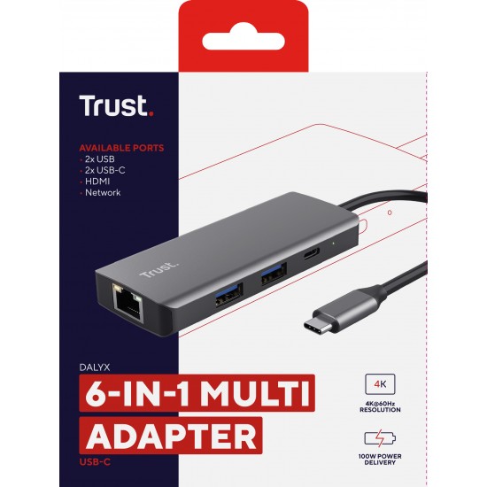 Adaptor Trust Dalyx 6-1, gri 