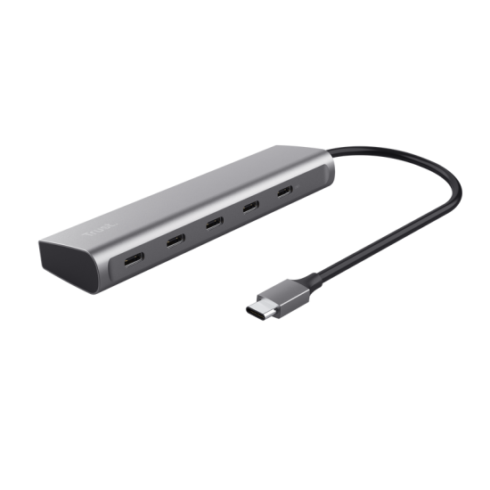 Hub Trust Halyx 5 x USB-C, gri 