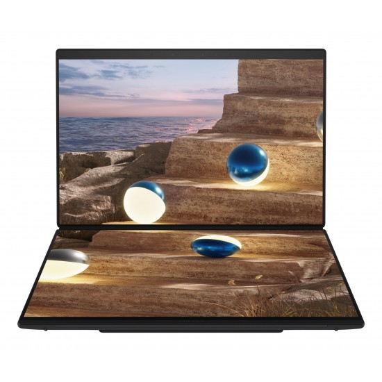 14 Zenbook DUO UX8407AA, 3K OLED 144Hz Touch, Procesor Intel® CoreTM Ultra X9 388H (18M Cache, up to 5.10 GHz), 32GB LPDDR5X, 1TB SSD, Intel Arc B390, Win 11 Pro, Moher Gray 