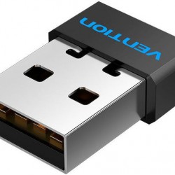 Adaptor retea Vention, extern, wireless, 2.4GHz, USB 2.0, IEEE802.11b/n/g, negru, 
