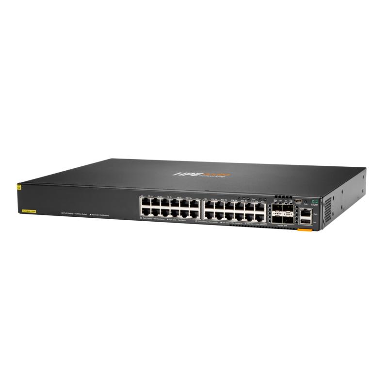 HPE Aruba Networking CX 6200F 24G Class4 PoE 4SFP+ 370W Switch HPE Aruba Networking CX 6200F 24G Class4 PoE 4SFP+ 370W Switch